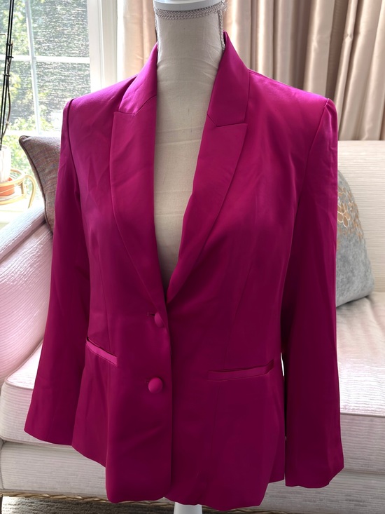 RACHEL Rachel Roy Jackets & Blazers - RACHEL Rachel Roy Women's Fuchsia Tailored Blazer